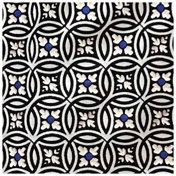 Tiffany & Grey Blue Geometric Print Sleeveless Blouse XLP Petite Workwear Top - Picture 4 of 7